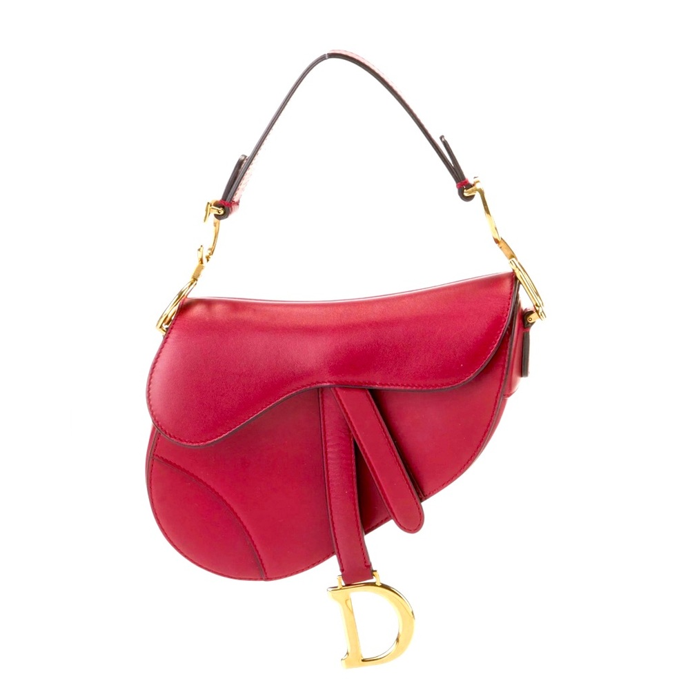 Dior Red Saddle Bag Mini
